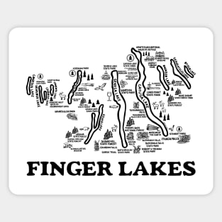 Finger Lakes Map Sticker